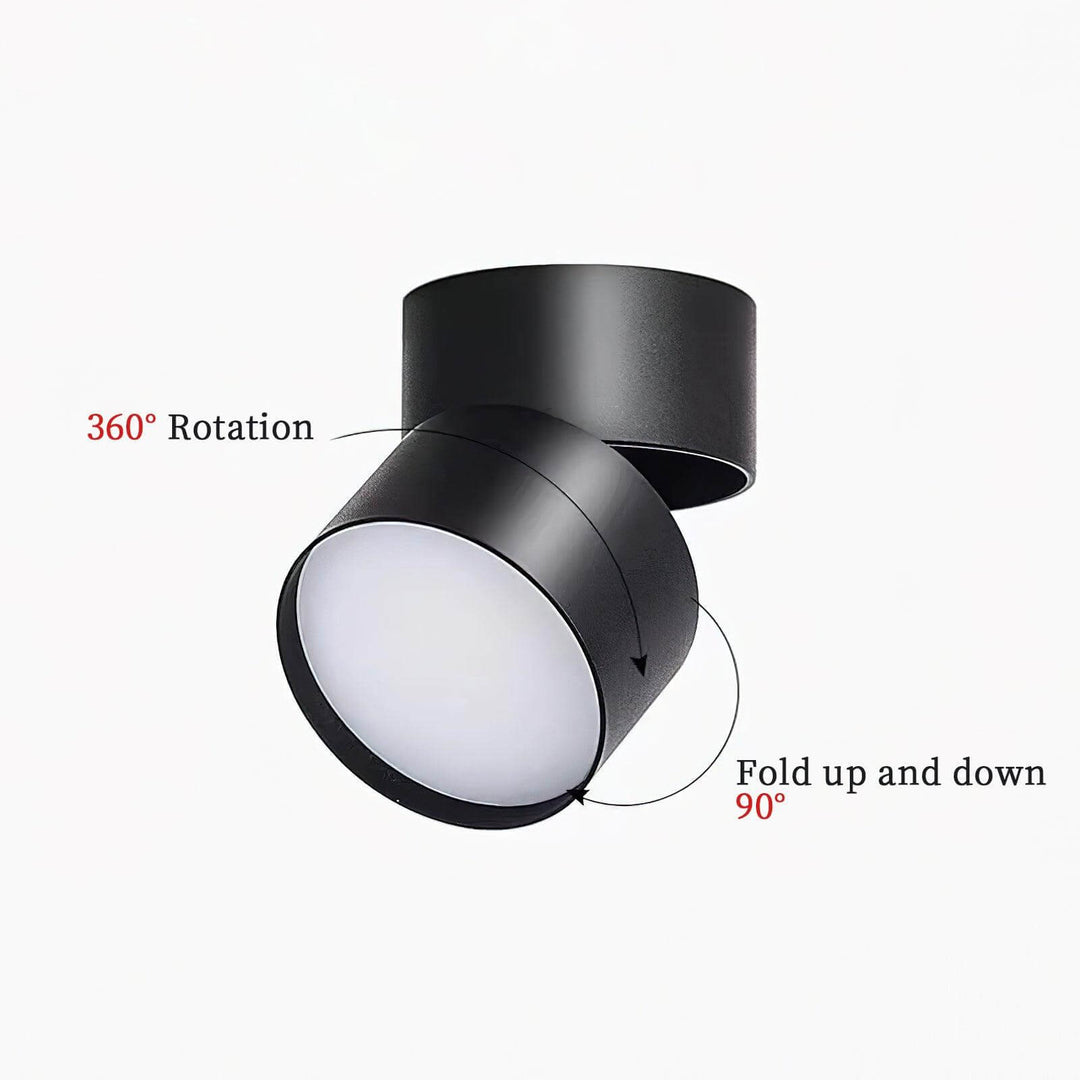 Adjustable LED Ceiling Spotlight Fixture, Warm White, 10cm