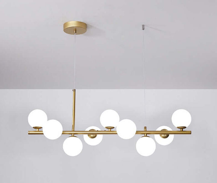 Elegant Glass & Iron Pendant Light