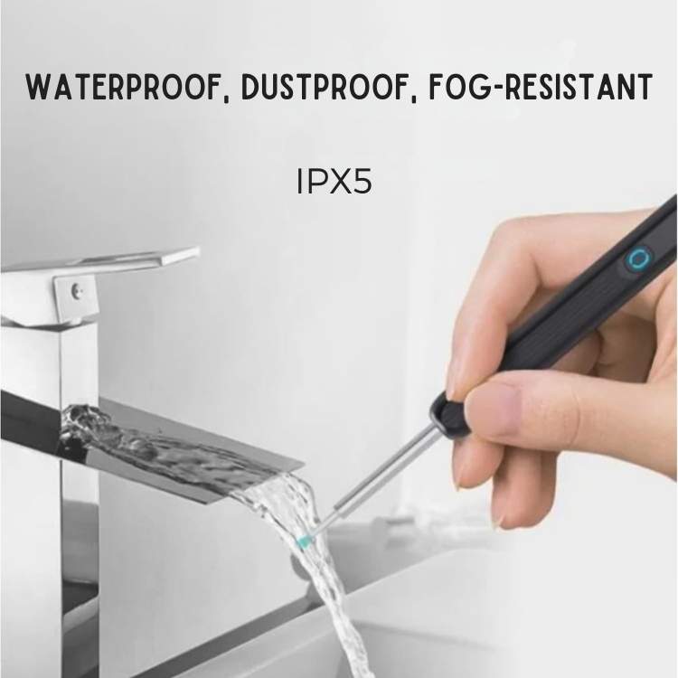 EarScope Pro Wax Removal Kit with camera and LED lights, showcasing its sleek design and effectiveness for ear cleaning.