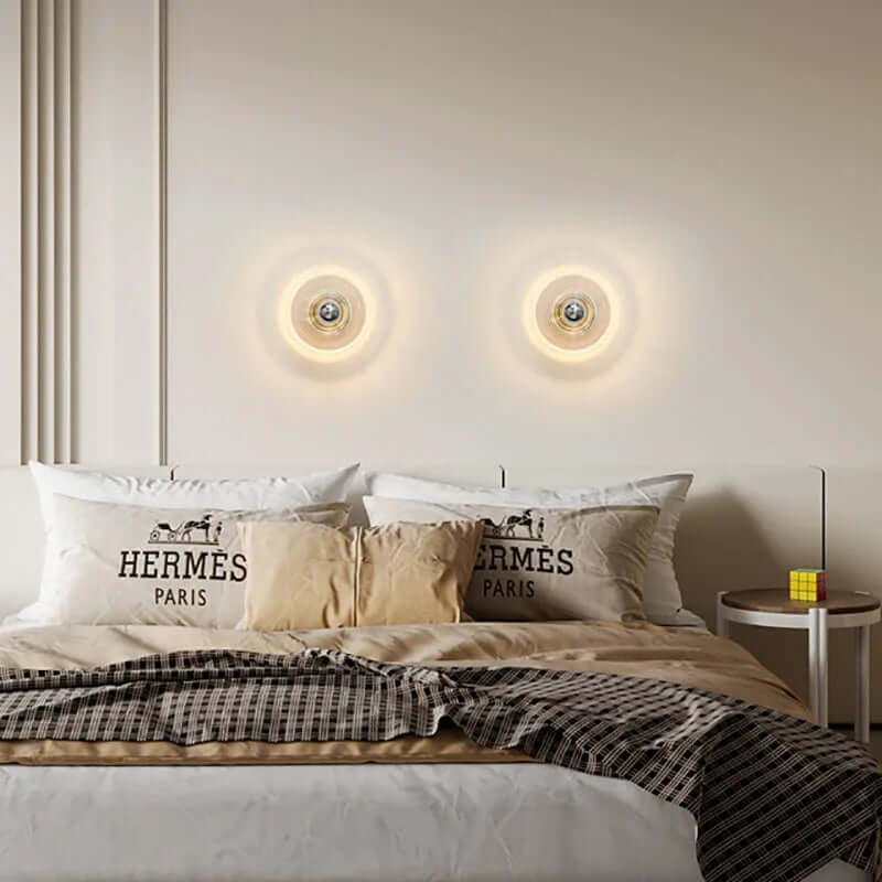 Vintage LED Water Ripple Glass Wall Sconce