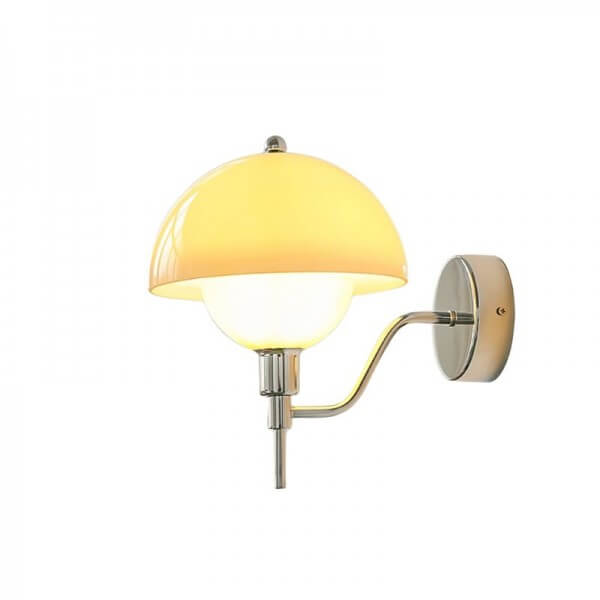 Elegant Mushroom Glass Wall Light