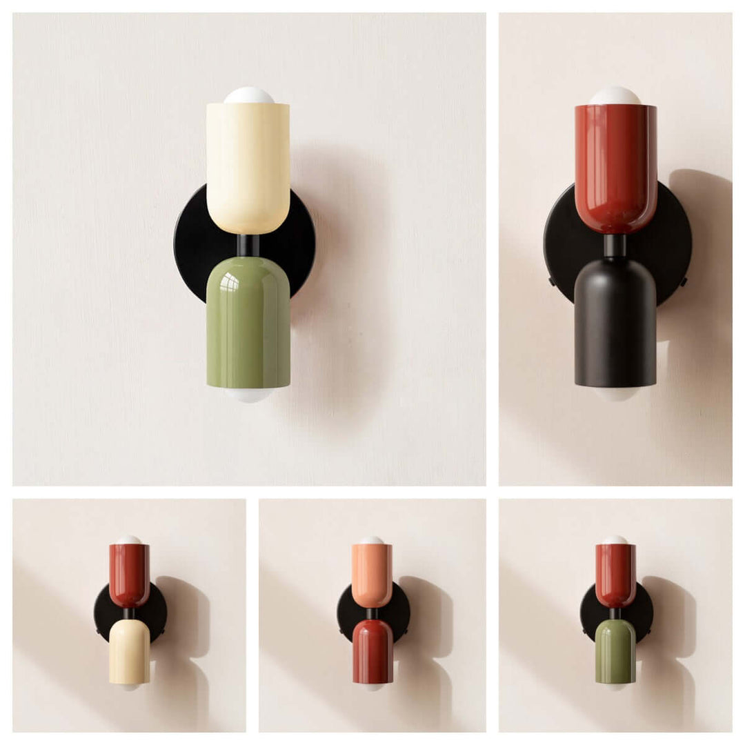 Double Head Metal Wall Light Fixture