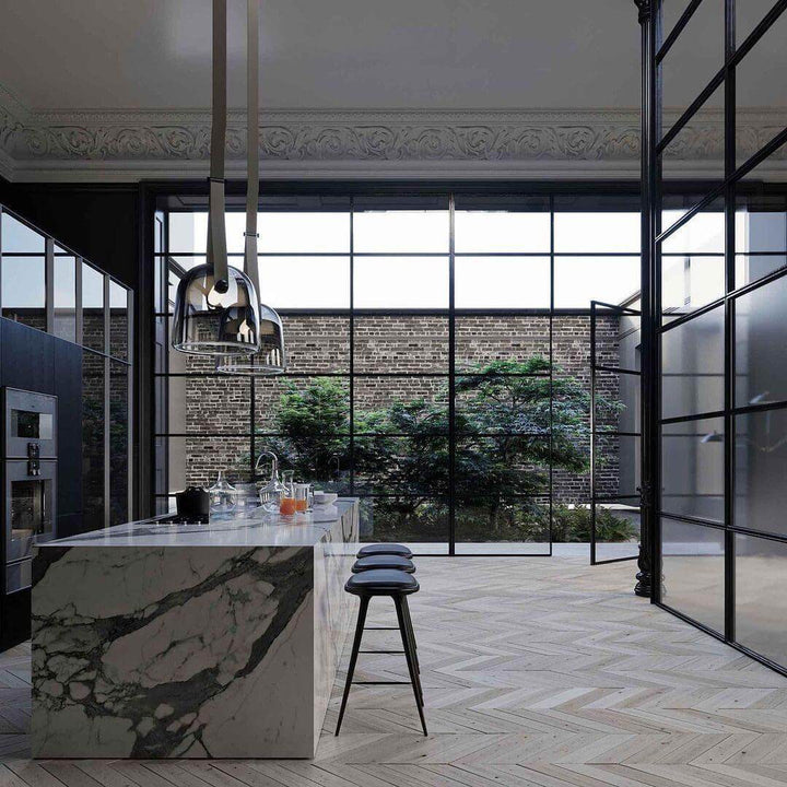 Modern Pendant Lamp with Metal Accents