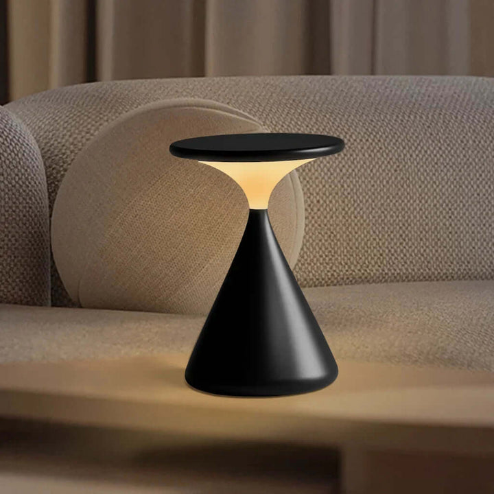 Cordless Hourglass Table Lamp