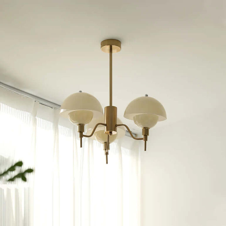Elegant Cream Bubble Chandelier