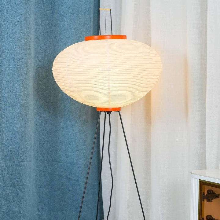 Elegant Paper Floor Lamp with Diffused Lighting