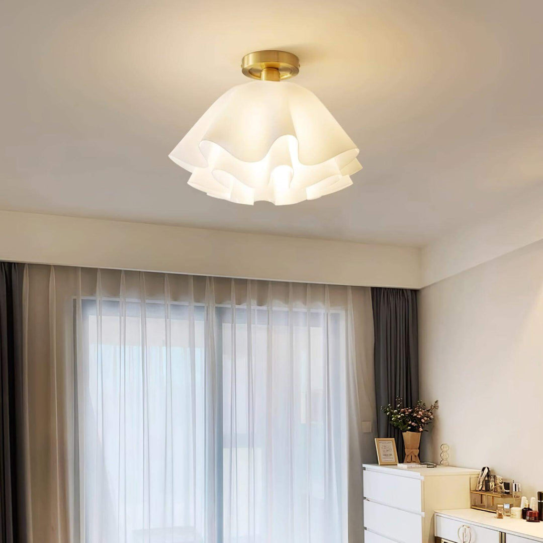 Modern Copper Ceiling Light Fixture