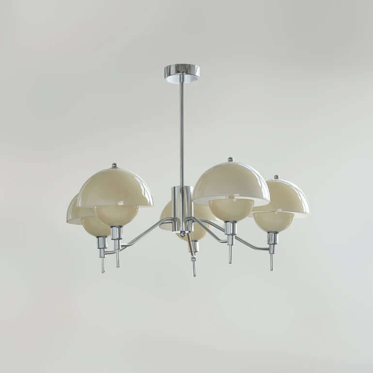 Elegant Cream Bubble Chandelier