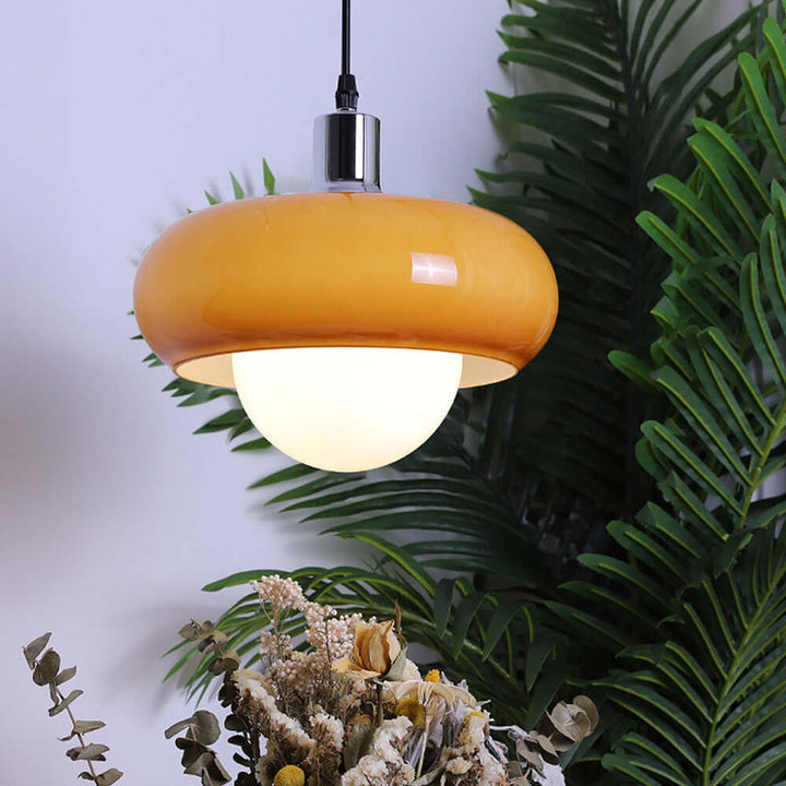 Modern Coffee Glass Pendant Light