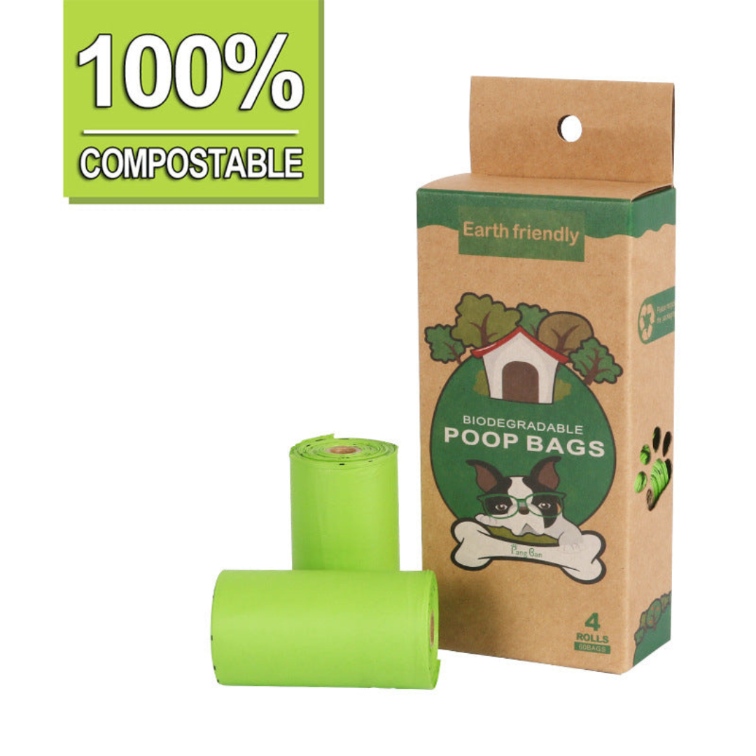 Eco-friendly pet waste bags with durable dispenser, 120 biodegradable, leak-proof bags for clean, convenient pet care.