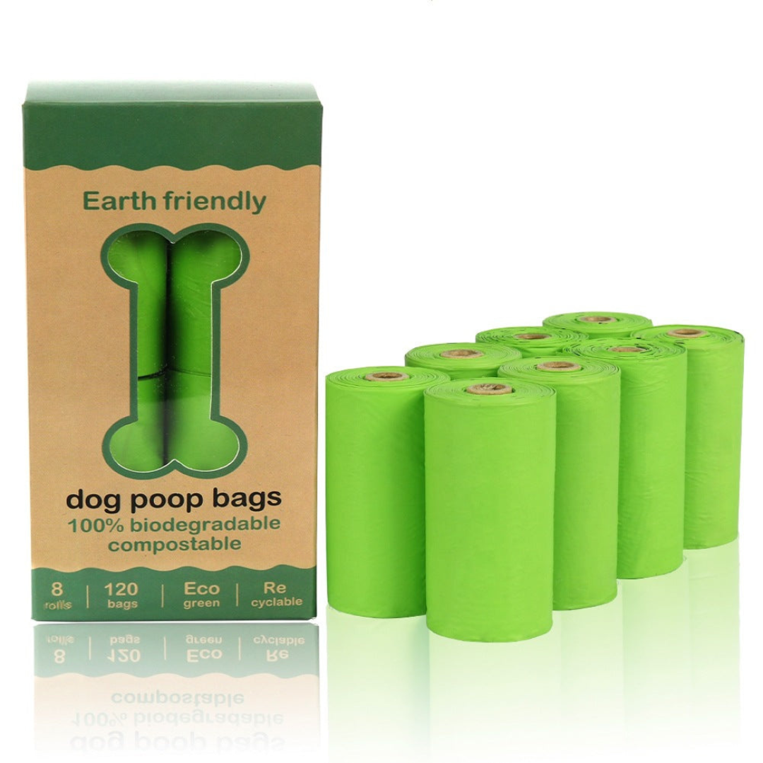 Eco-friendly pet waste bags with durable dispenser, 120 biodegradable, leak-proof bags for clean, convenient pet care.