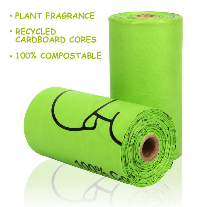 Eco-friendly pet waste bags with durable dispenser, 120 biodegradable, leak-proof bags for clean, convenient pet care.