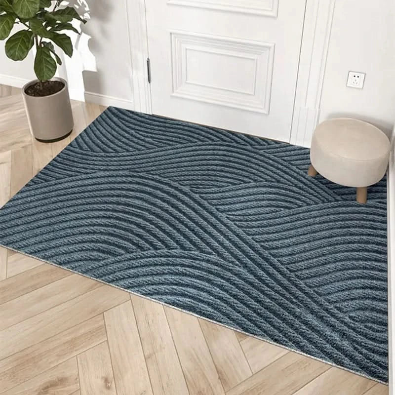 Weather-resistant indoor doormat, durable non-slip eco-friendly polypropylene entrance mat. Home decor.