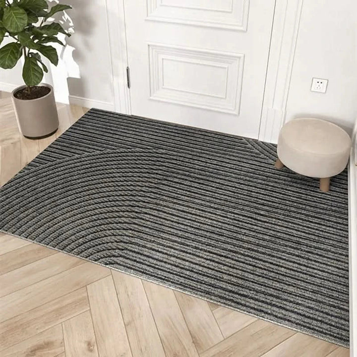 Sustainable eco-friendly polypropylene indoor doormat. Durable, non-slip entrance mat, perfect home decor.