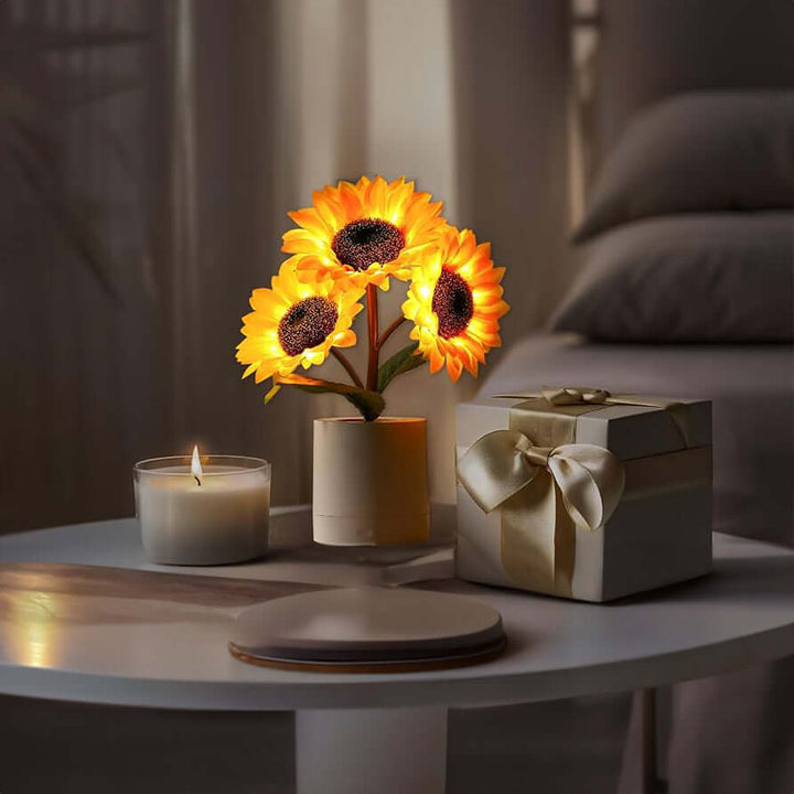 LED Sunflower Lamp - Decorative Table Lamp
