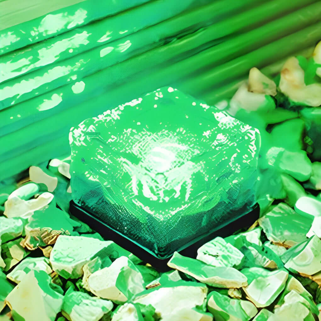 Solar Garden Light Square Crystal Outdoor LED Lamp