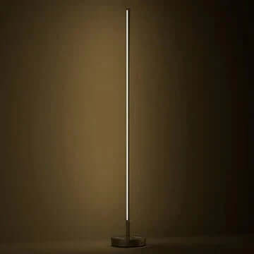 Solar Outdoor Floor Lamp, Modern Design with LED Light