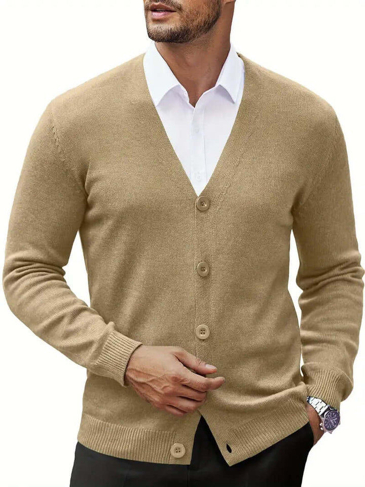 Knitted Cardigan Sweater - Soft & Breathable