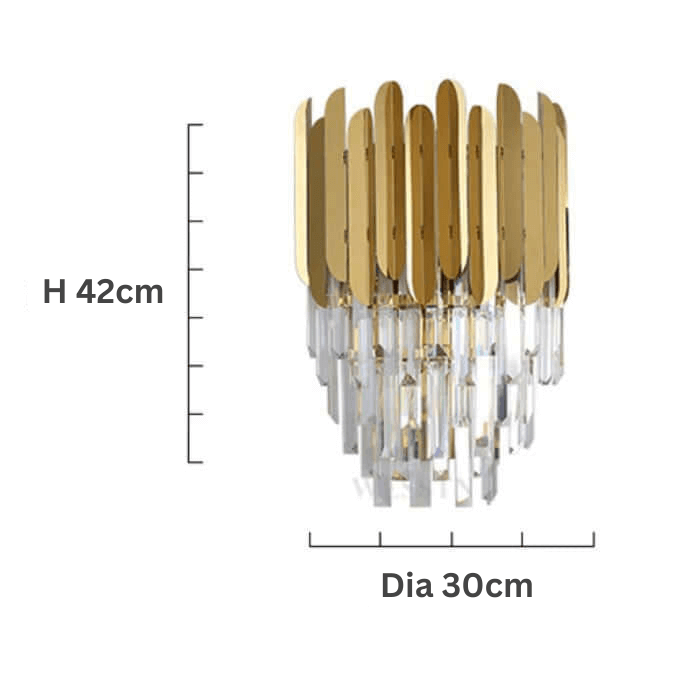Elegant Mini Chandelier Wall Light