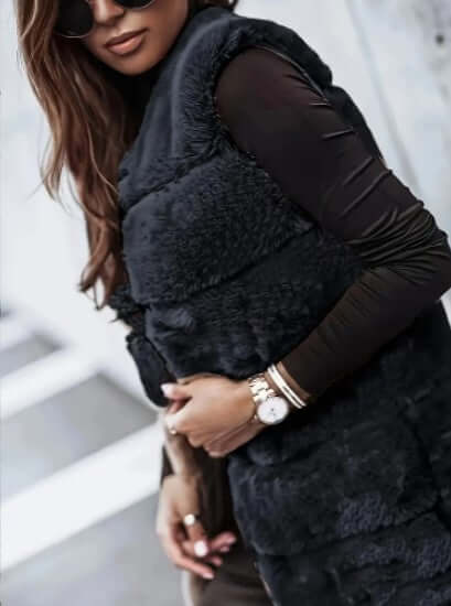 Vest - Women's Sleeveless Open Longline Gilet