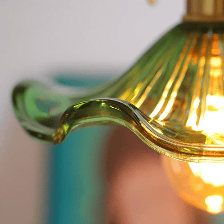 Floral Glass Pendant Light