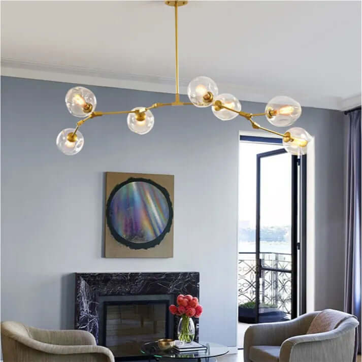 Modern Bubble Glass Sputnik Chandelier