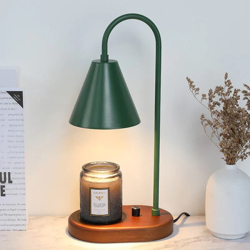 LumiFlare electric candle warmer lamp, offering a cozy glow & flameless fragrance for a relaxing ambiance.