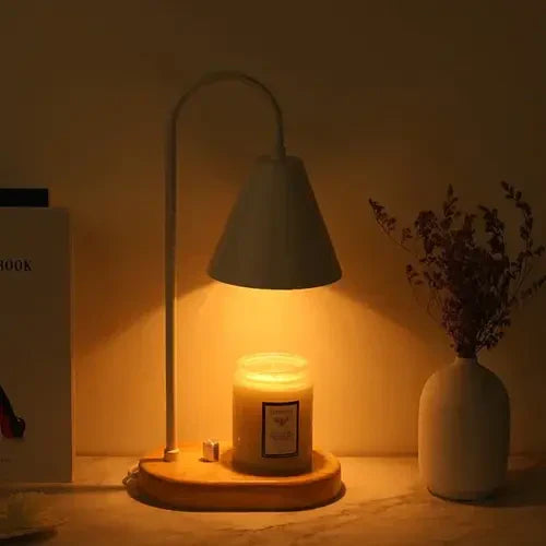 Atmospheric electric candle warmer lamp for magical evenings, enhancing home decor with soft accent lighting.