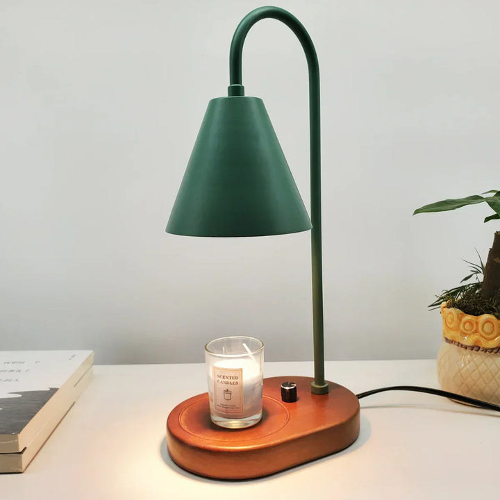 Elegant electric candle warmer lamp, ideal gift idea for home decor lovers seeking cozy, flameless ambiance.