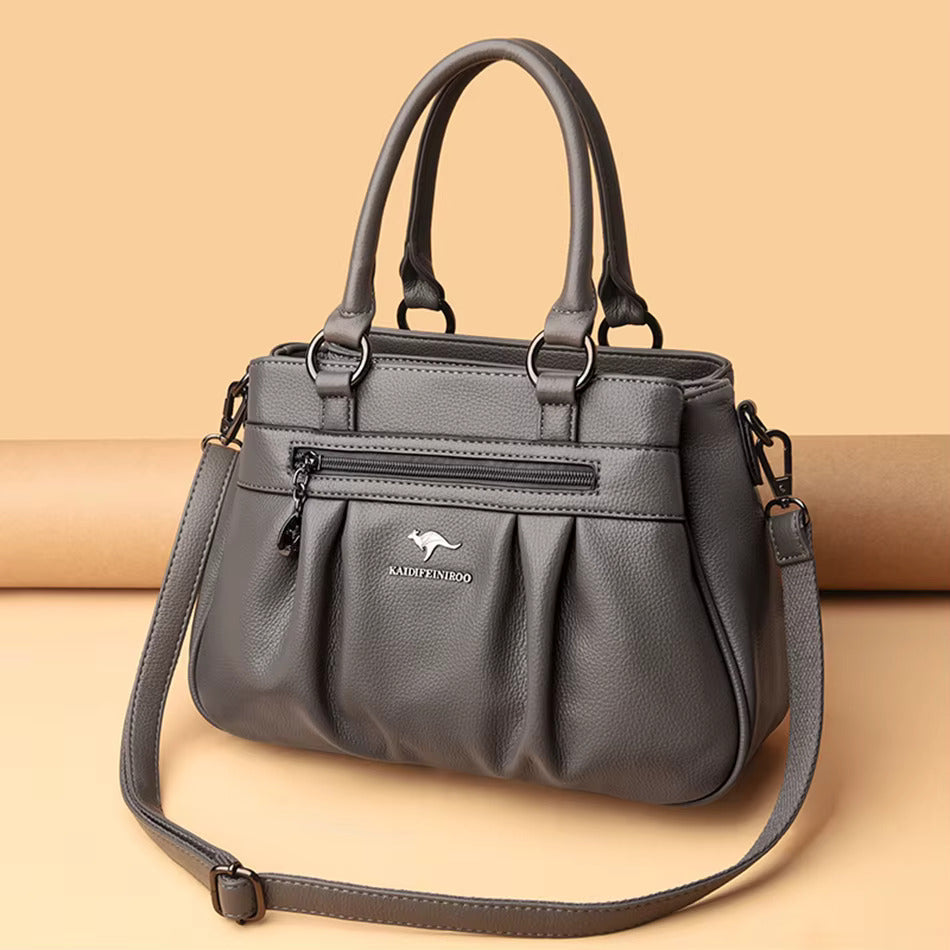 Stylish vegan leather crossbody bag for women, versatile and chic for daily use.