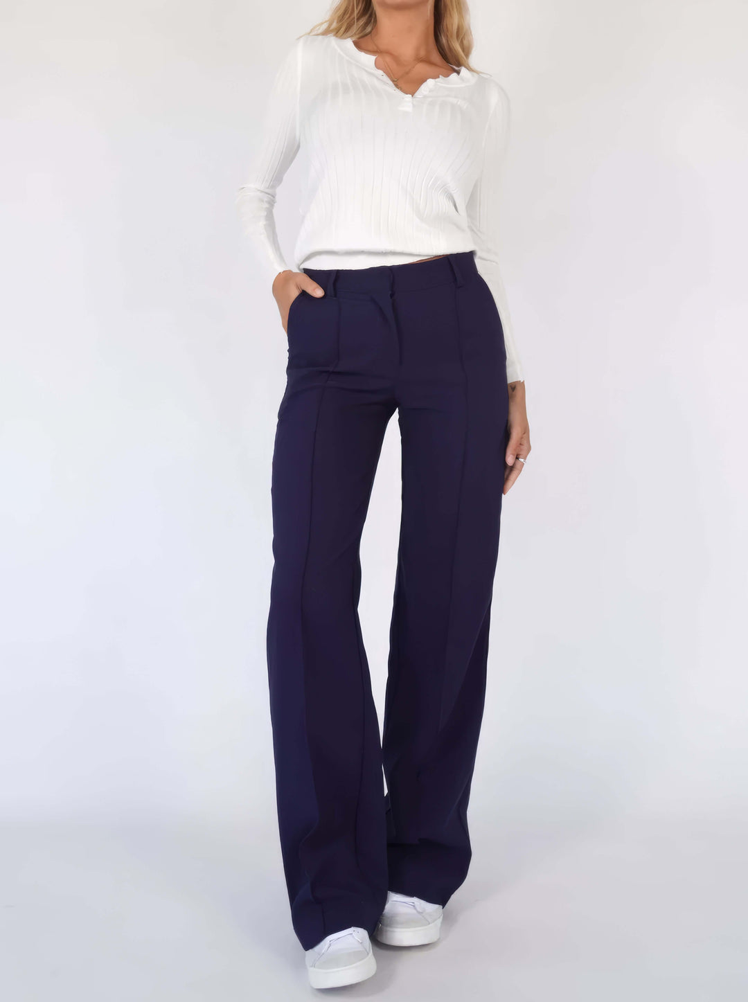 Versatile brown wide leg pants, perfect for casual or dressed-up looks, offering supreme comfort.