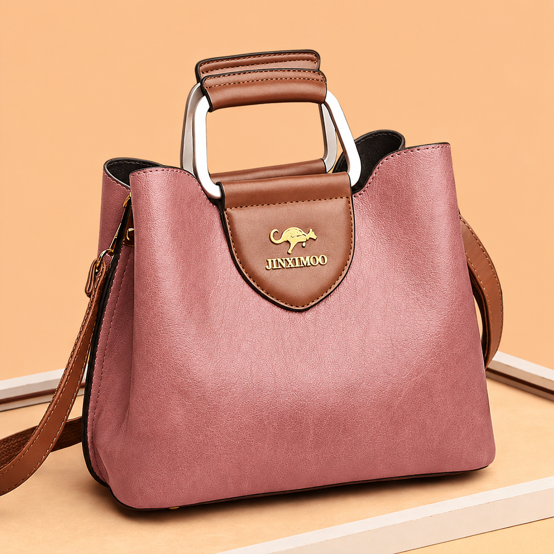 Premium genuine leather women's shoulder bag, an elegant & versatile daily use handbag.