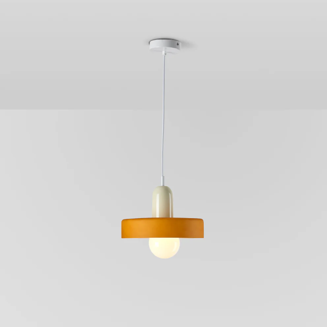 Elegant glass globe LED pendant light, modern design for dining rooms & bedrooms.
