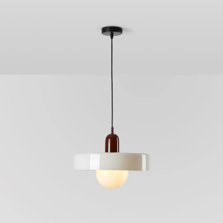 Designer glass globe LED pendant light, offering elegant illumination for modern spaces.