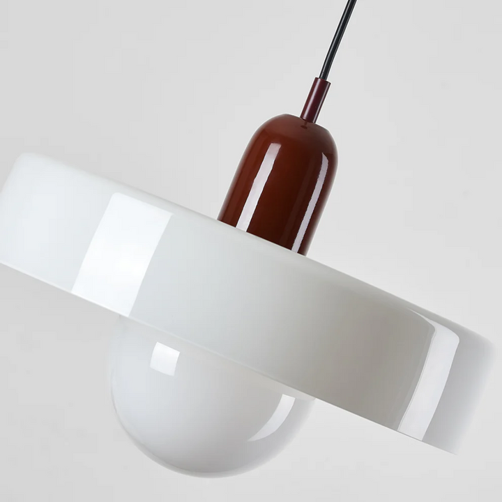 Contemporary home lighting: Glass globe LED pendant, adjustable and stylish.