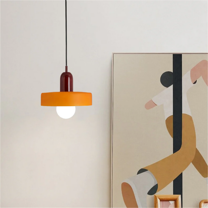 GloboLuxe LED glass globe hanglamp, perfect for modern bedrooms and dining rooms.