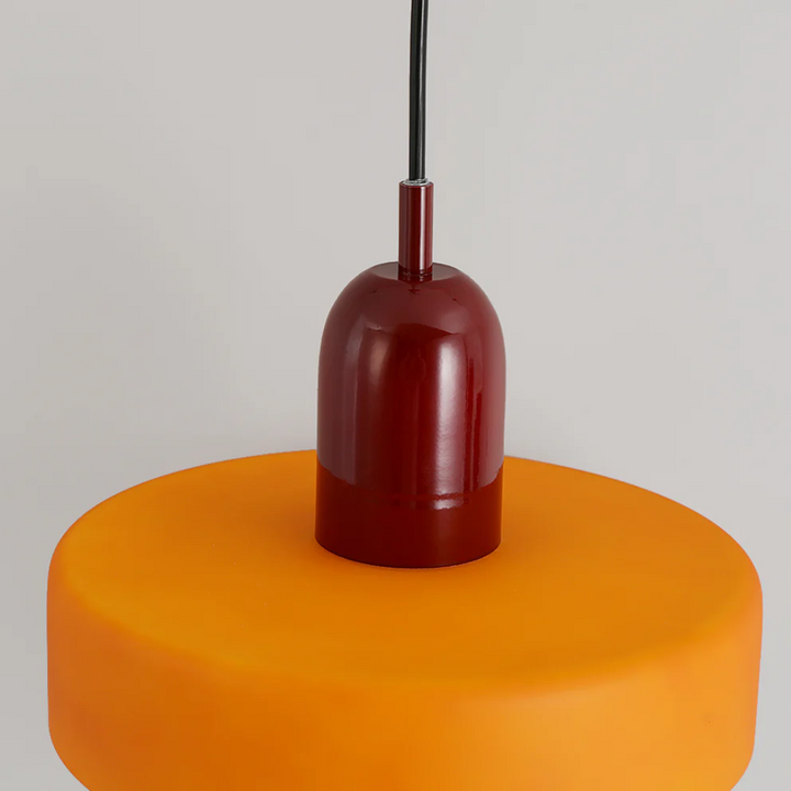 Elegant LED lamp with a clear glass globe, perfect for modern dining or living rooms.
