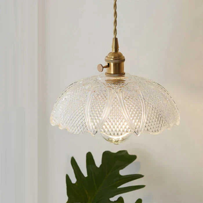 OpulentGlow elegant glass pendant lamp, dining room & kitchen island lighting, modern appeal.
