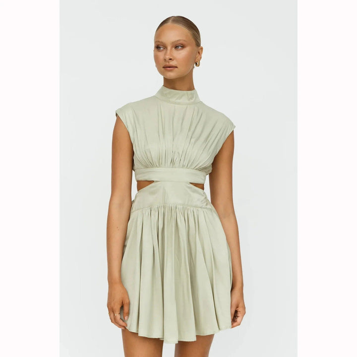 Women's comfortable short summer dress, ideal for casual outings or a stylish party look.
