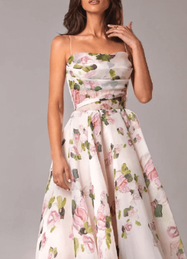 Stylish pink V-neck summer midi dress, elegant sleeveless design for women, ideal for parties and casual wear.