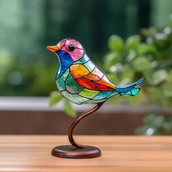 Elegant white ceramic bird figurine, perfect for modern living room decor or shelf display.