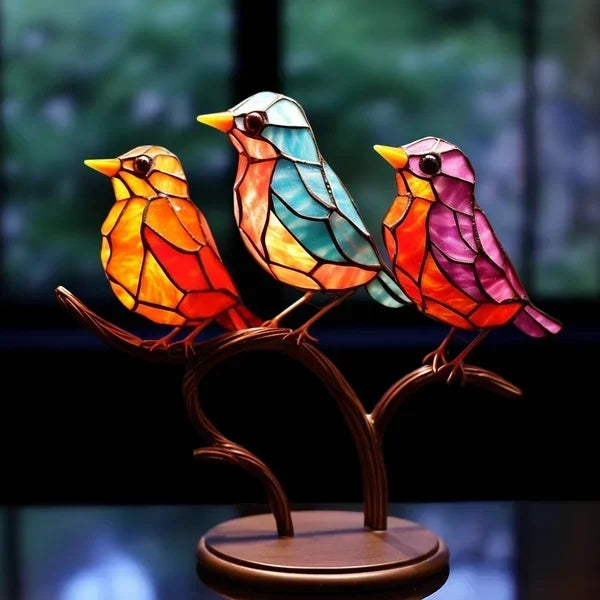 Abstract elegant bird ornament, a unique decorative sculpture for living room, ideal as a gift.