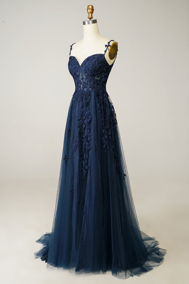 Beautiful lilac A-line ball gown, a sophisticated evening dress for proms & special occasions.