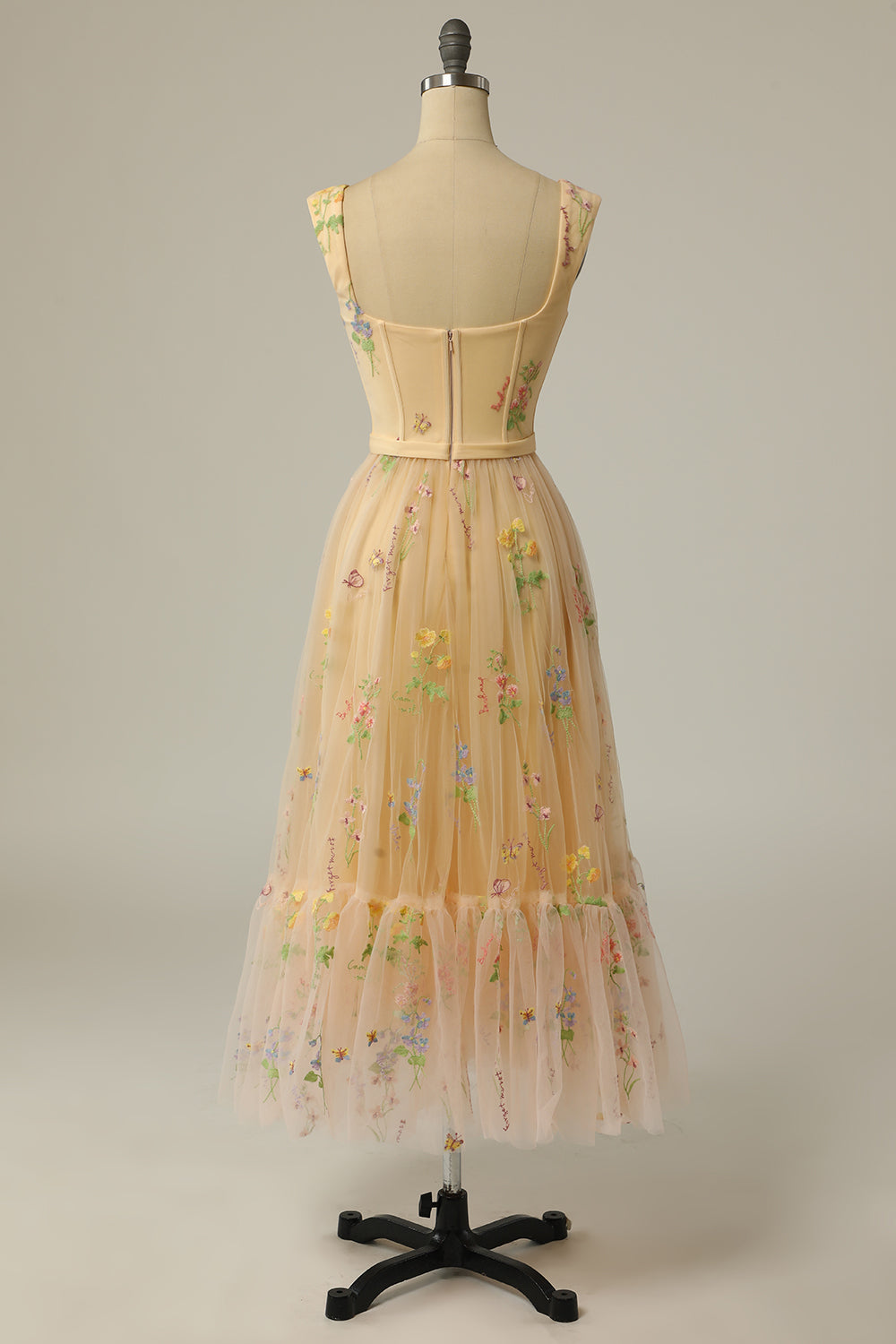 Refined A-Line formal wear, a women's ball gown with delicate embroidery for elegant events.
