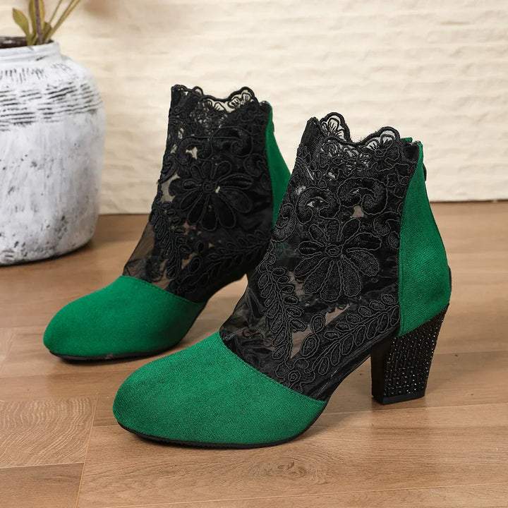 Stylish women's comfortable block heel pumps with ankle strap. Elevate your look with elegant, pain-free footwear.