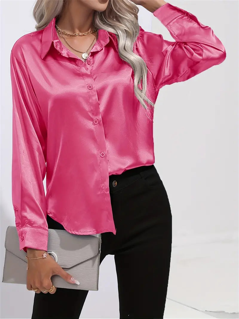 Women's timeless elegant button-down, essential for a polished look.