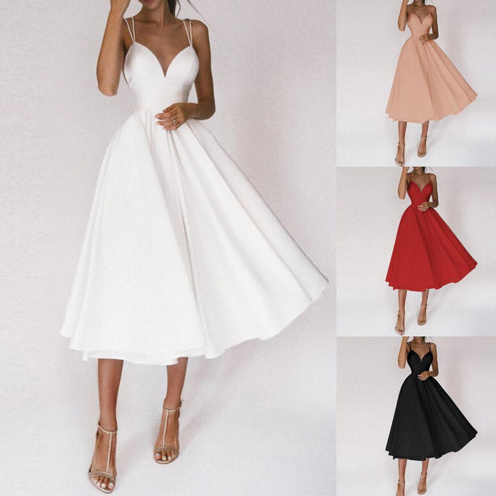 Elegant women's classy dress with timeless style, perfect for sophisticated formal wear & special occasions.