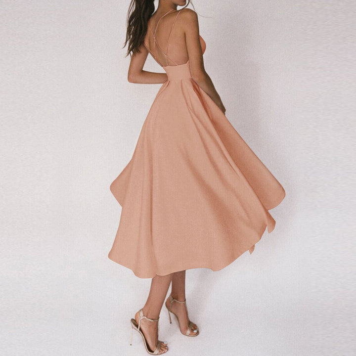 Versatile women's elegant dress for a classy, confident look; ideal for formal events & timeless fashion.