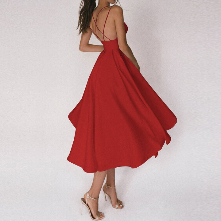 Fashionable women's elegant dress, a classy choice for special occasions, parties, & sophisticated events.
