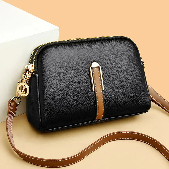 Elegant women's faux leather shoulder bag, a chic and versatile daily accessory.